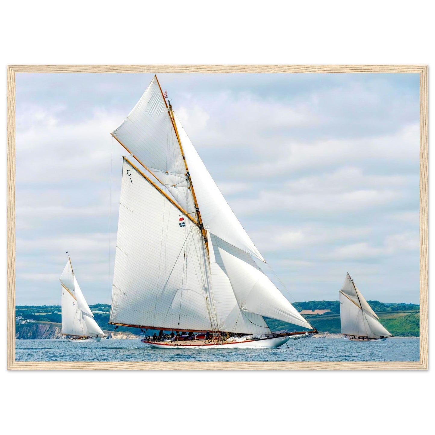 Classic Sail race by Posterify Design - Premium Matte Paper Wooden Framed Poster - Posterify