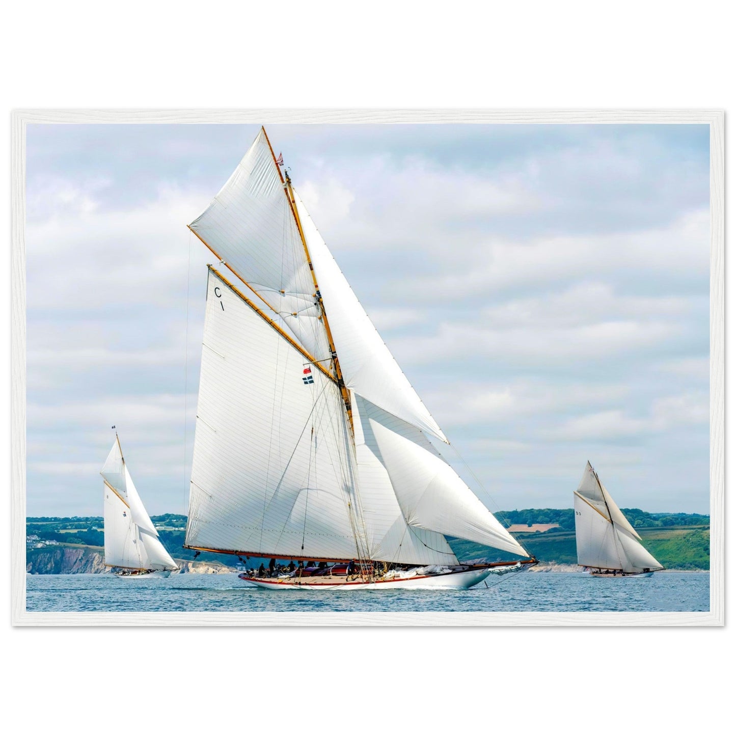 Classic Sail race by Posterify Design - Premium Matte Paper Wooden Framed Poster - Posterify