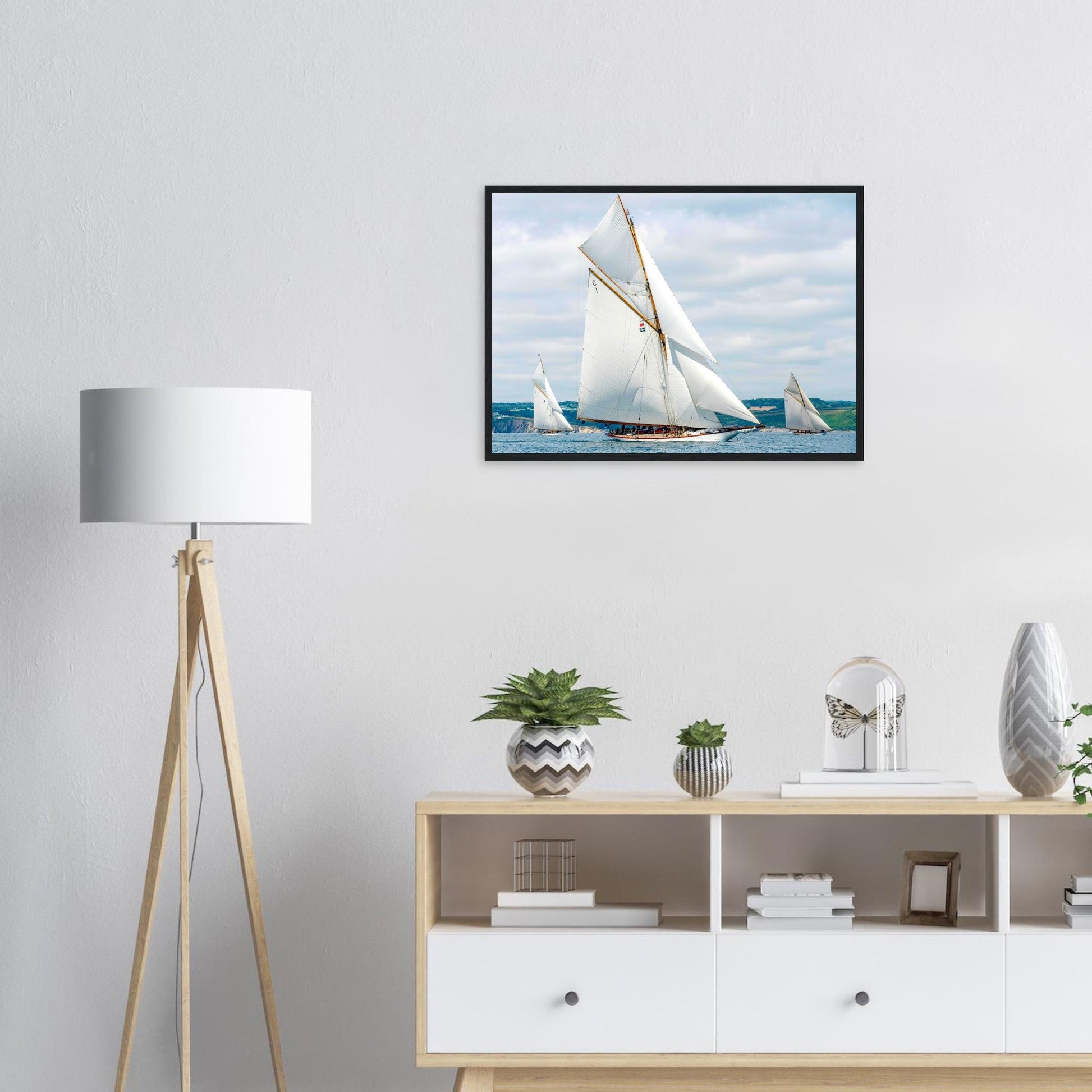 Classic Sail race by Posterify Design - Premium Matte Paper Wooden Framed Poster - Posterify