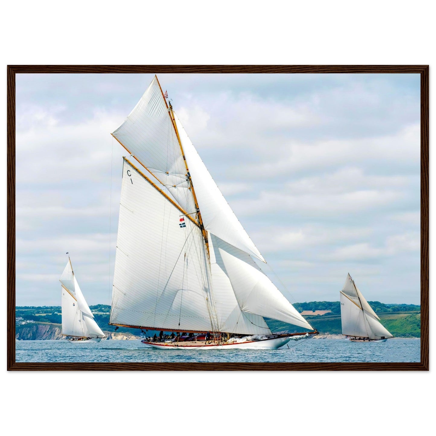 Classic Sail race by Posterify Design - Premium Matte Paper Wooden Framed Poster - Posterify