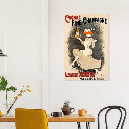 Cognac Vintage Poster Reprint on Premium Matte Paper - Posterify