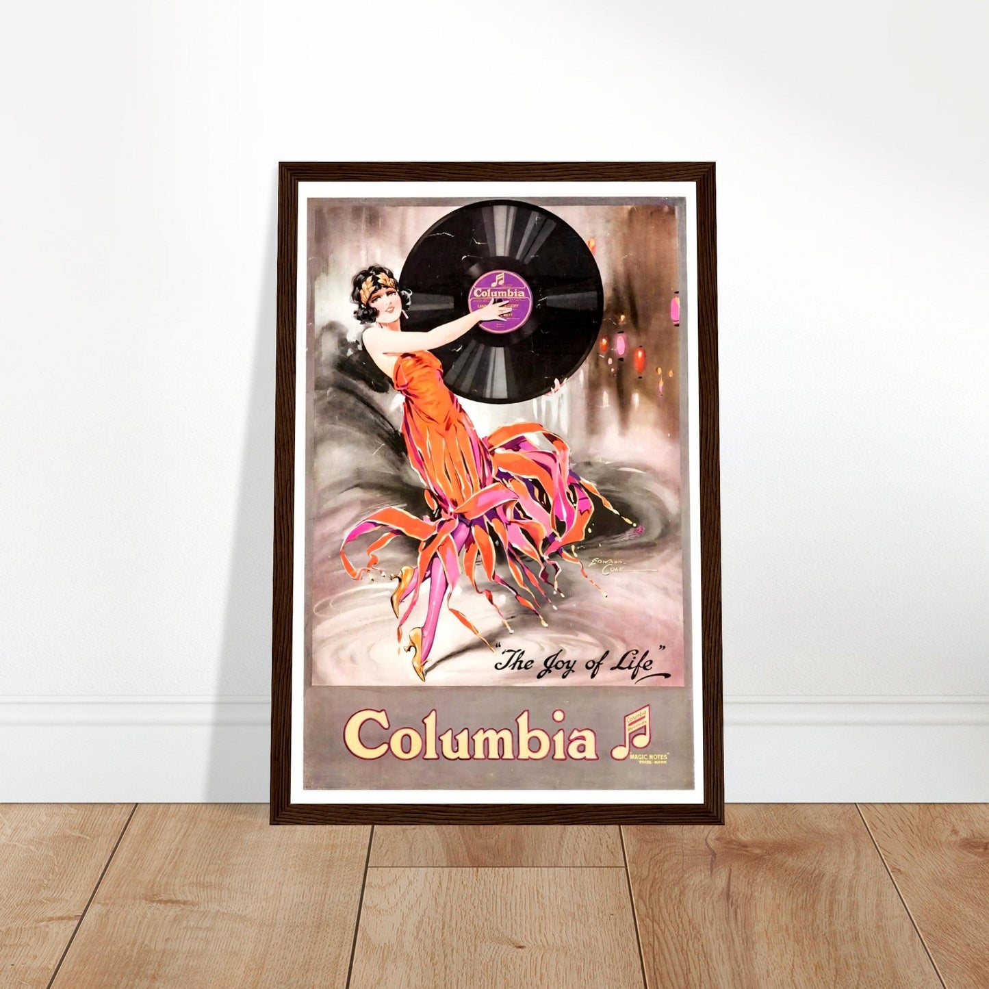 Columbia Vintage Poster Reprint on Premium Matte Paper - Posterify