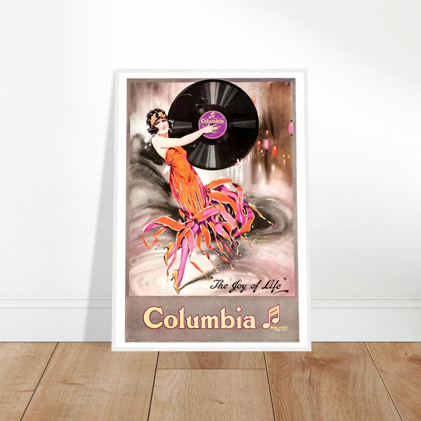 Columbia Vintage Poster Reprint on Premium Matte Paper - Posterify