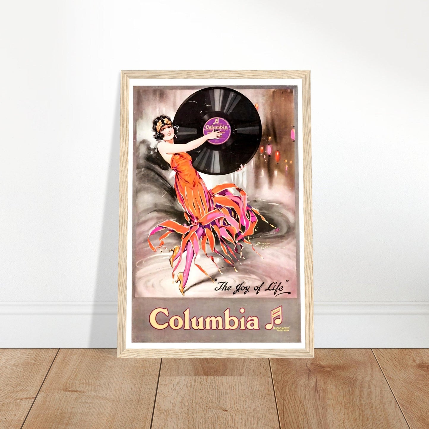 Columbia Vintage Poster Reprint on Premium Matte Paper - Posterify