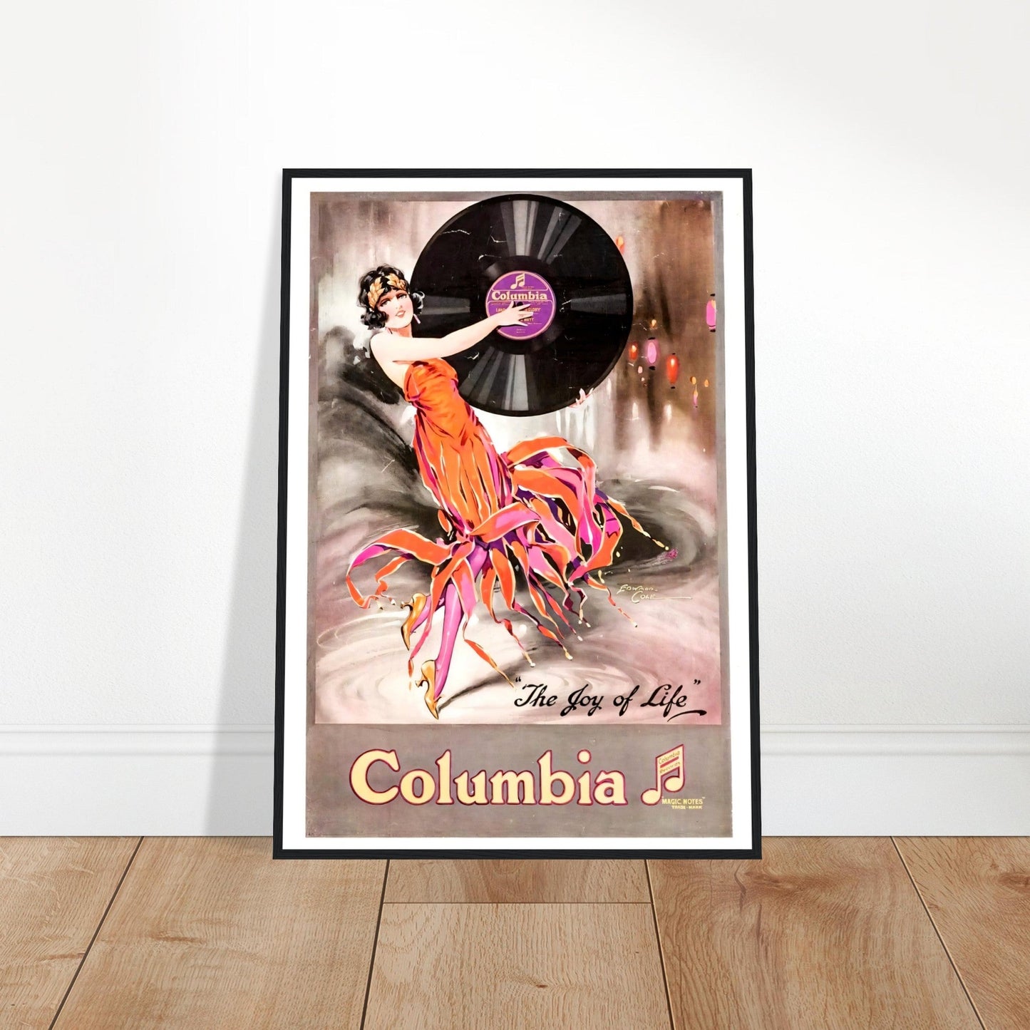 Columbia Vintage Poster Reprint on Premium Matte Paper - Posterify