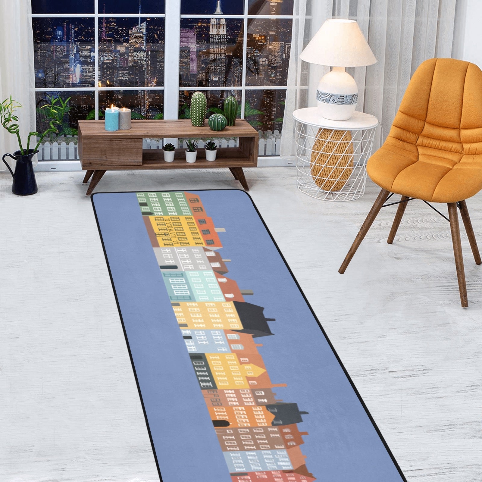 Copenhagen, Area Rug with Black Binding 10'x3'3'' - Posterify