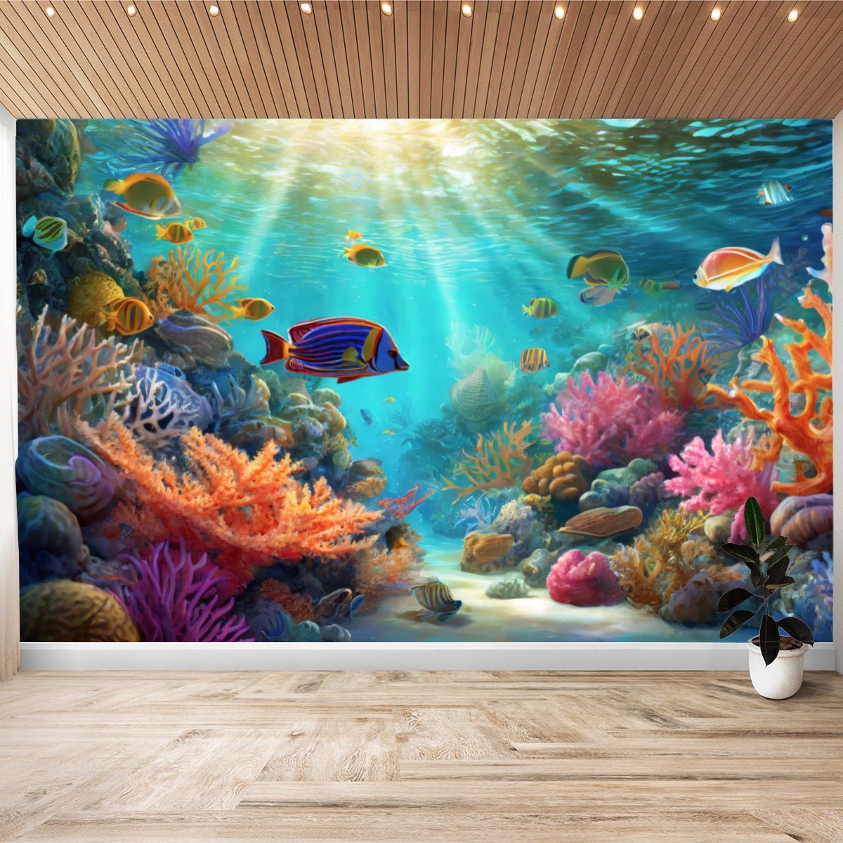 Coral Reef Wall Paper Stickers - Posterify