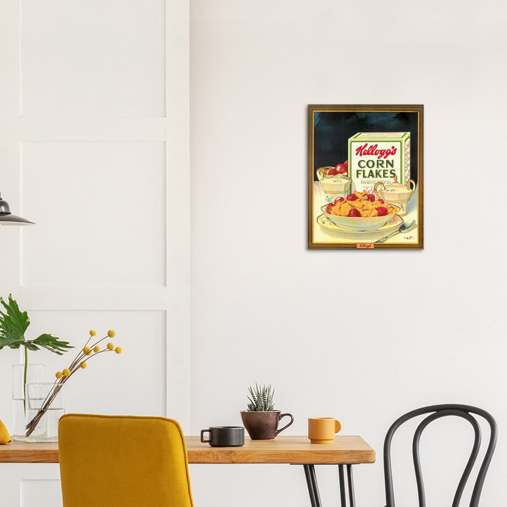 Corn Flakes Vintage Poster on Premium Matte Paper - Posterify