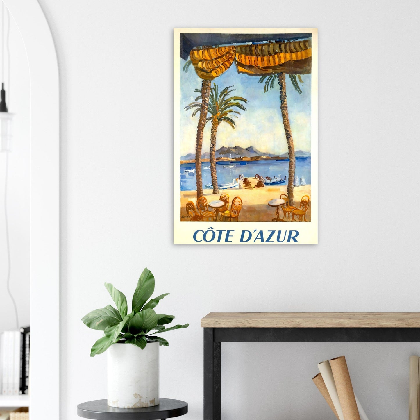 Côte D'Azur Vintage Premium Matte Paper Poster - Posterify