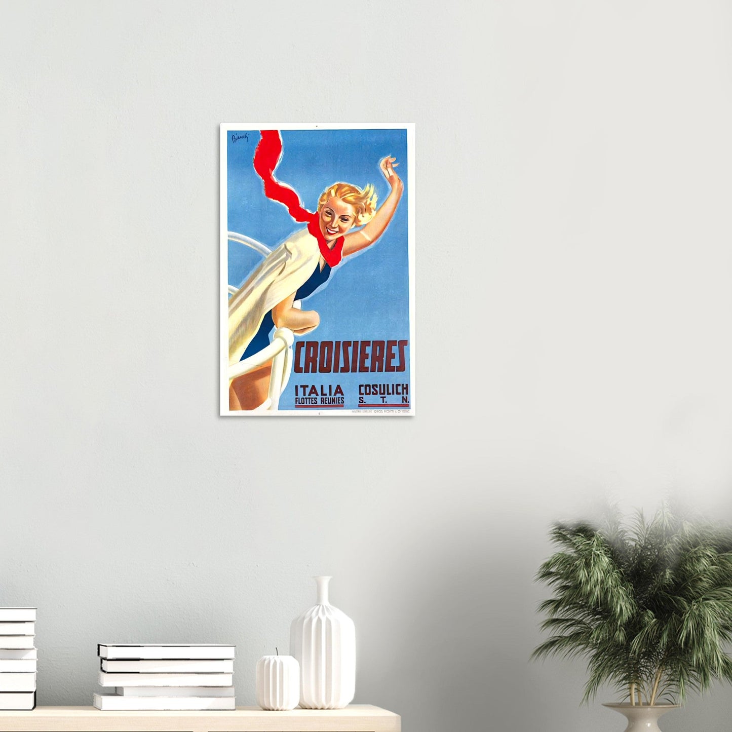 Croisieres Vintage Poster Reprint on Premium Matte Paper - Posterify