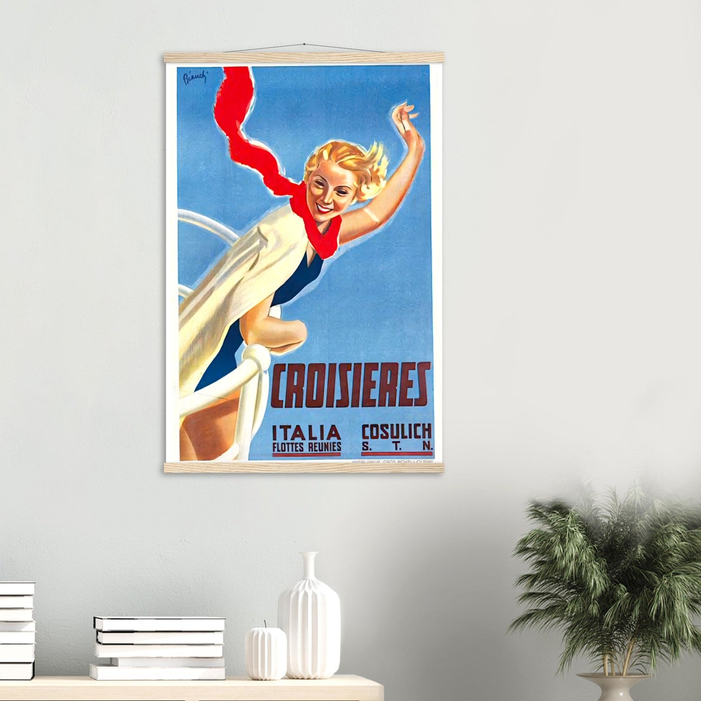 Croisieres Vintage Poster Reprint on Premium Matte Paper - Posterify