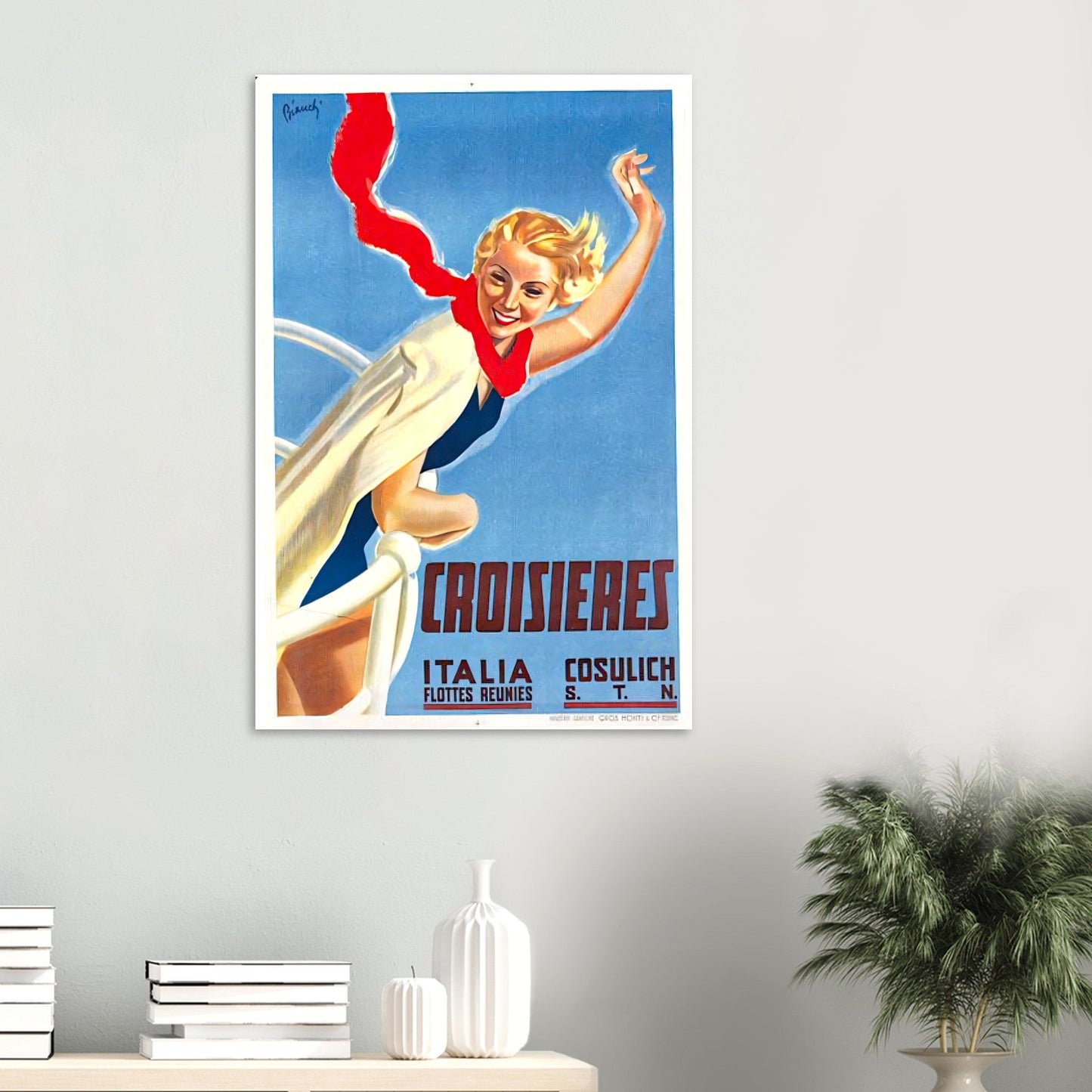 Croisieres Vintage Poster Reprint on Premium Matte Paper - Posterify