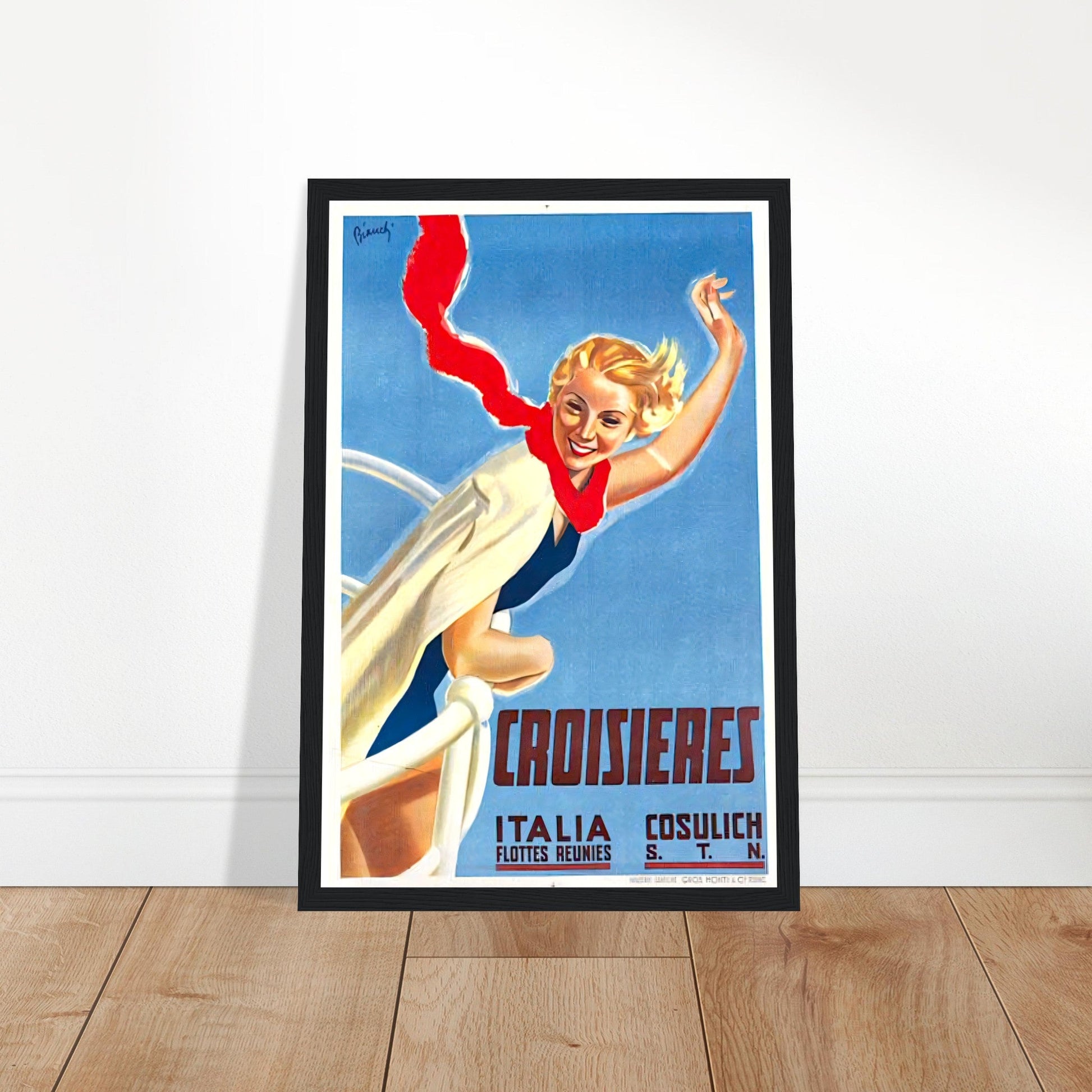 Croisieres Vintage Poster Reprint on Premium Matte Paper - Posterify