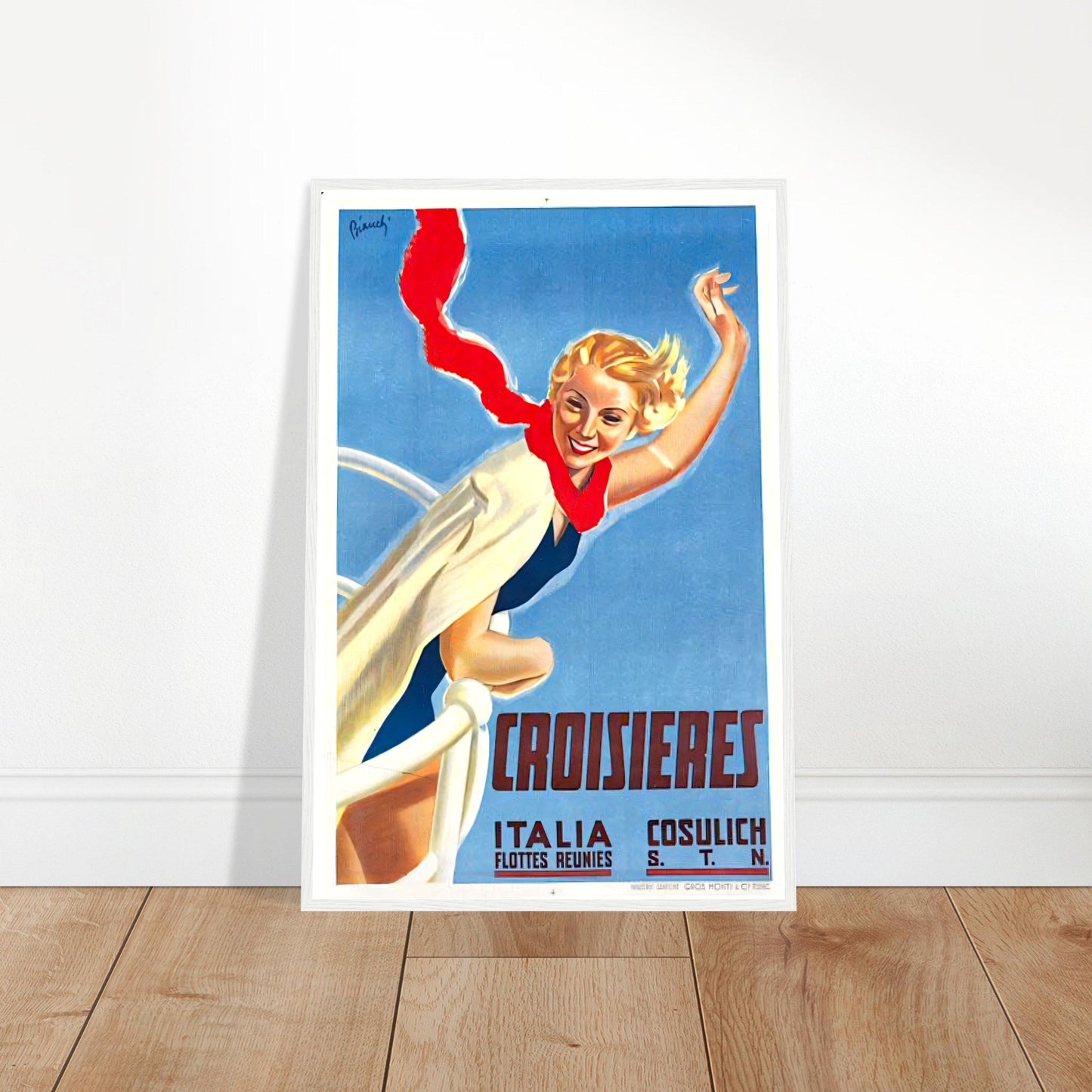 Croisieres Vintage Poster Reprint on Premium Matte Paper - Posterify