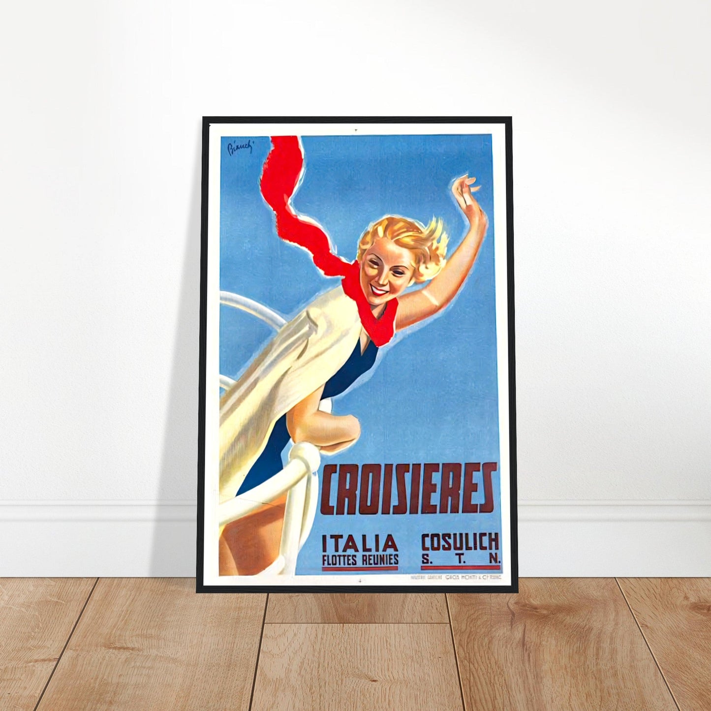 Croisieres Vintage Poster Reprint on Premium Matte Paper - Posterify