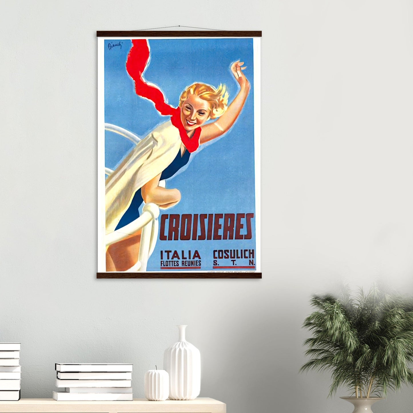 Croisieres Vintage Poster Reprint on Premium Matte Paper - Posterify