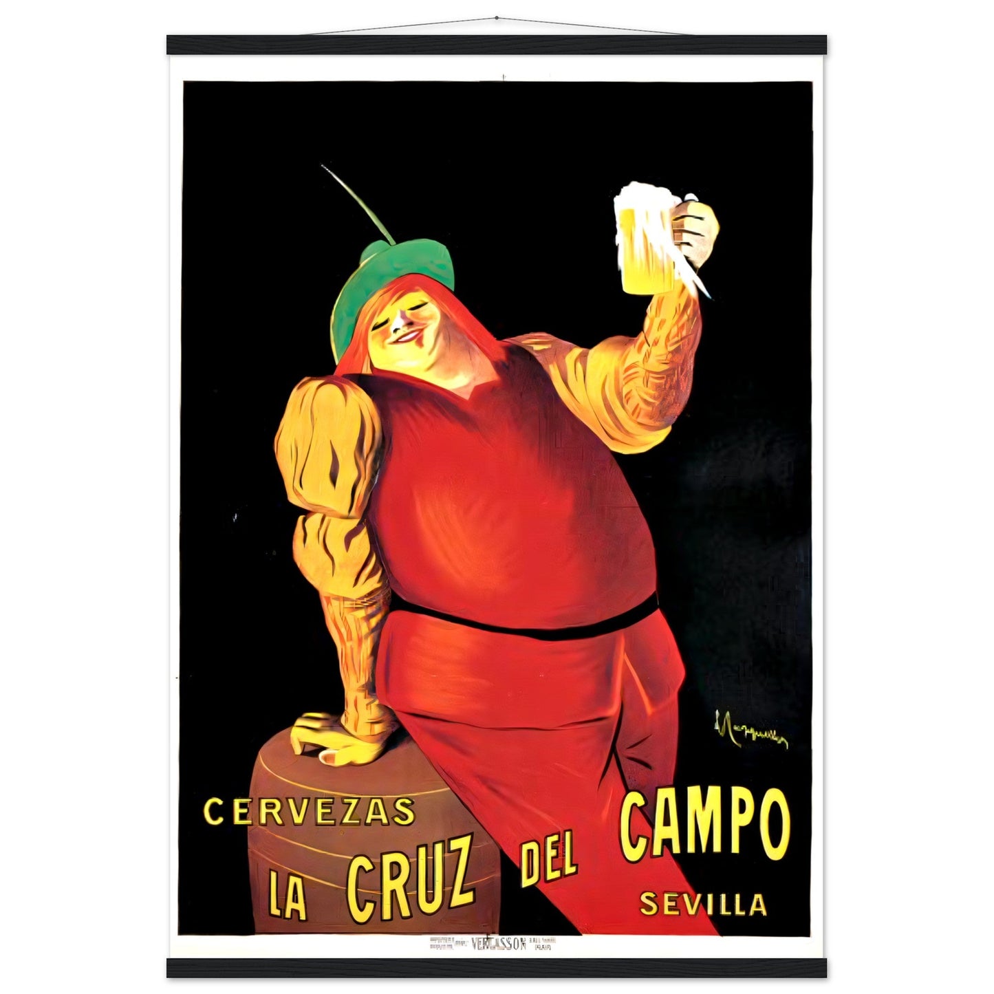 Cruz Campo Vintage poster reprint on Premium Matte Paper - Posterify