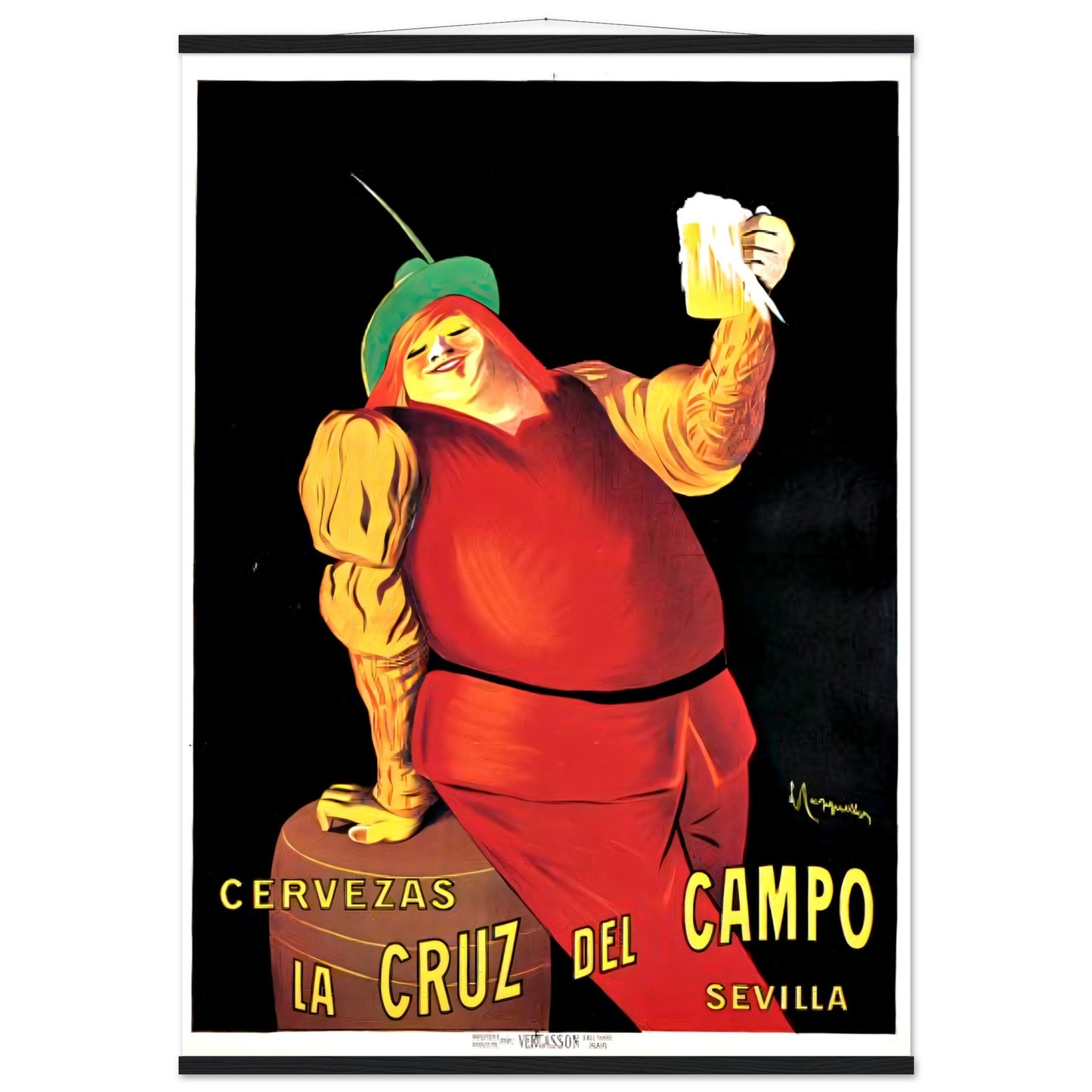 Cruz Campo Vintage poster reprint on Premium Matte Paper - Posterify