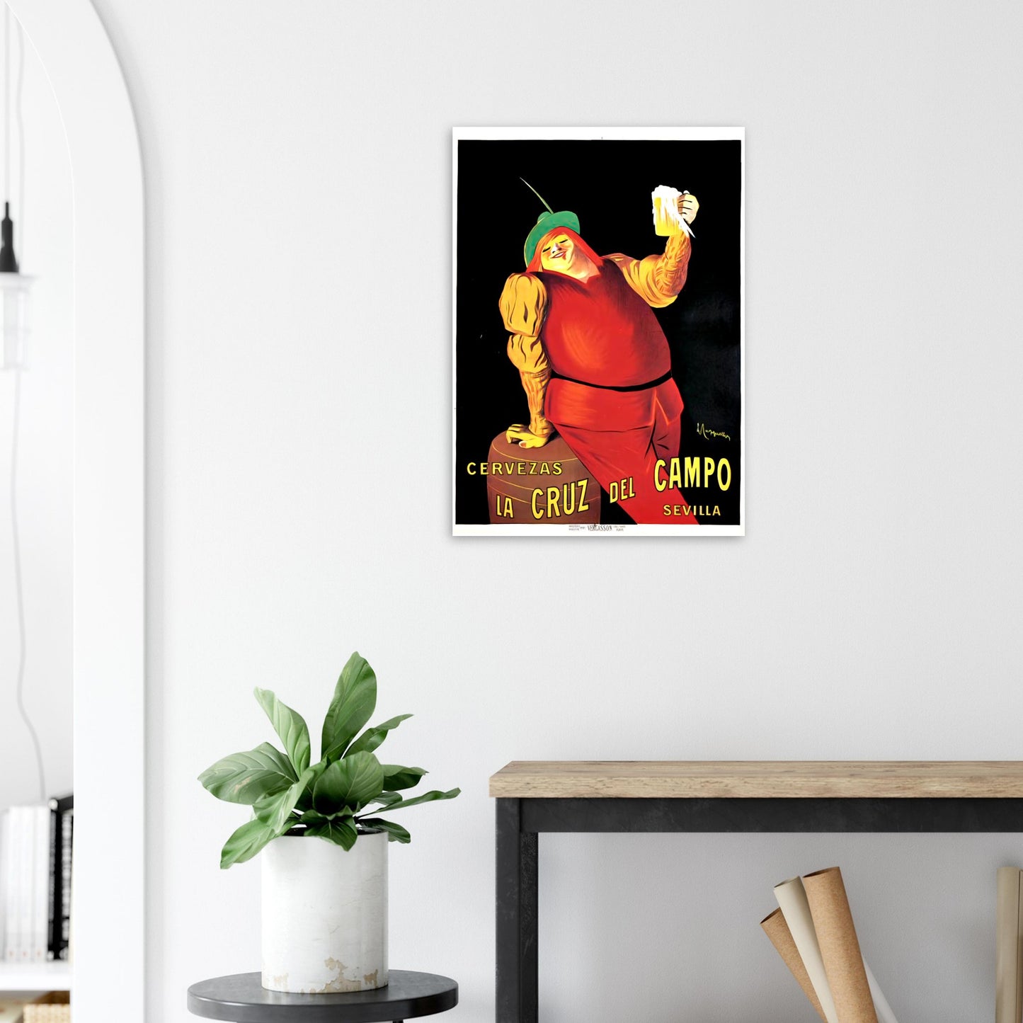 Cruz Campo Vintage poster reprint on Premium Matte Paper - Posterify