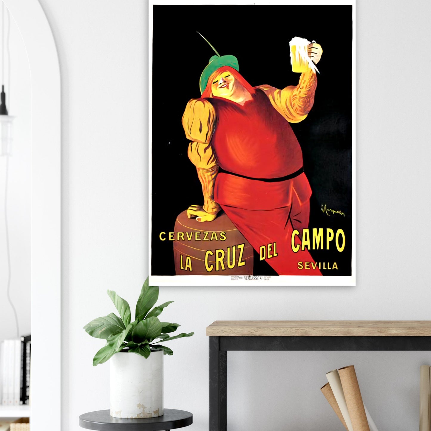 Cruz Campo Vintage poster reprint on Premium Matte Paper - Posterify