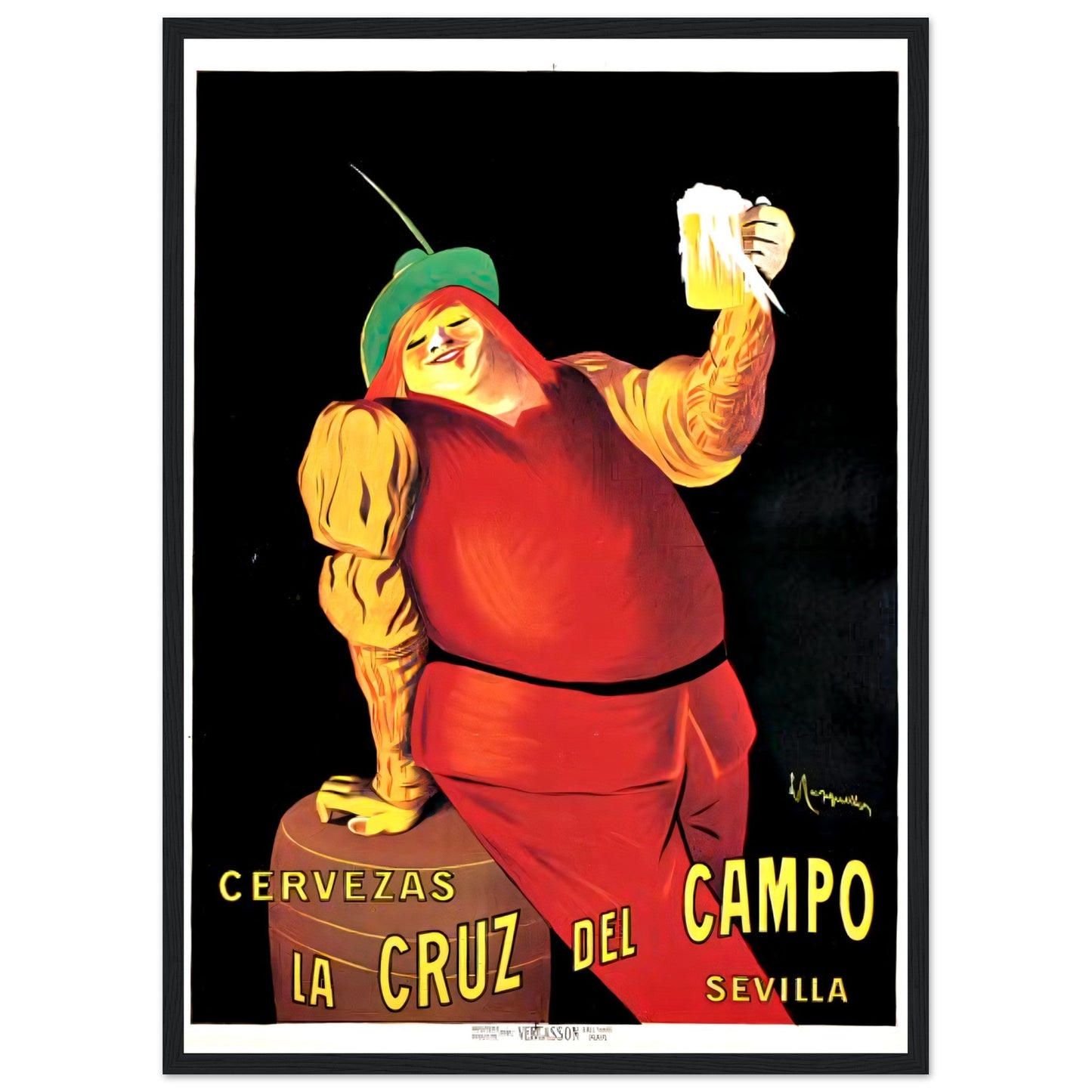 Cruz Campo Vintage poster reprint on Premium Matte Paper - Posterify