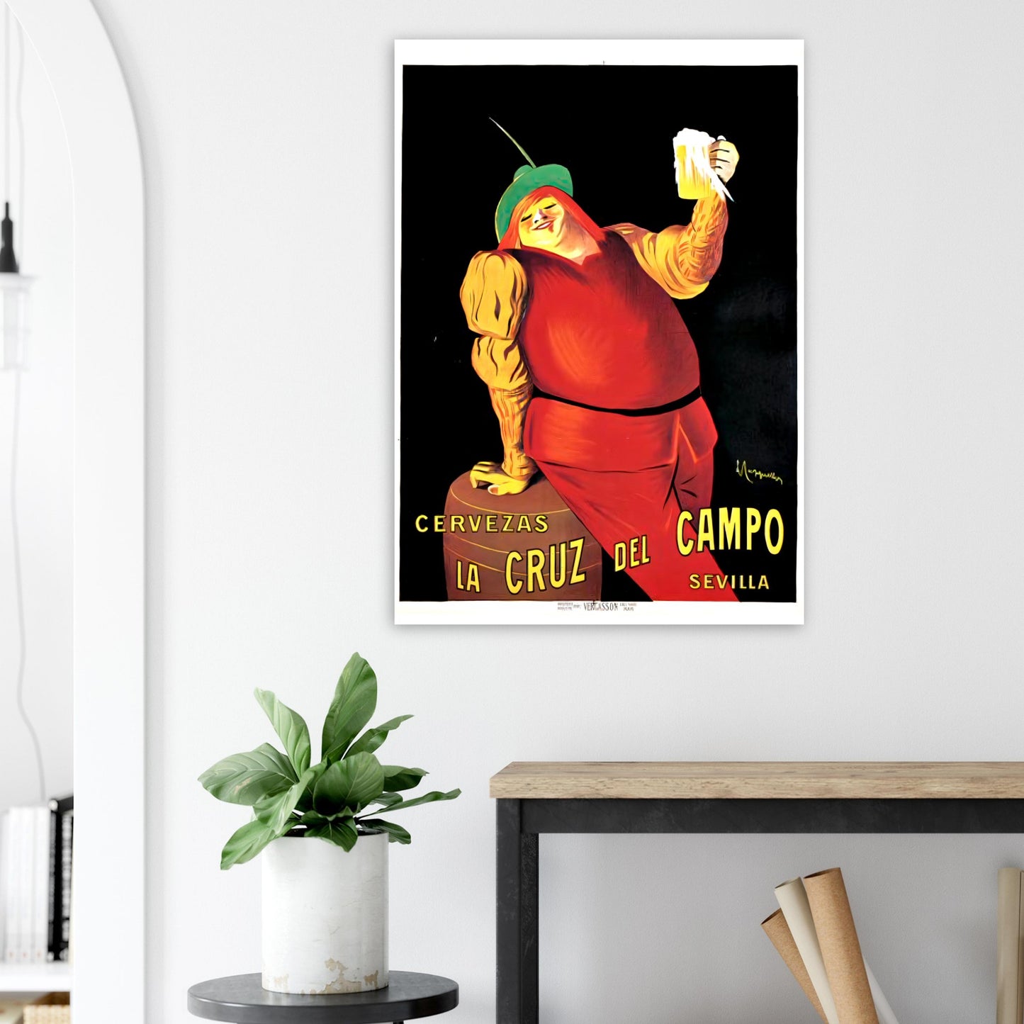 Cruz Campo Vintage poster reprint on Premium Matte Paper - Posterify