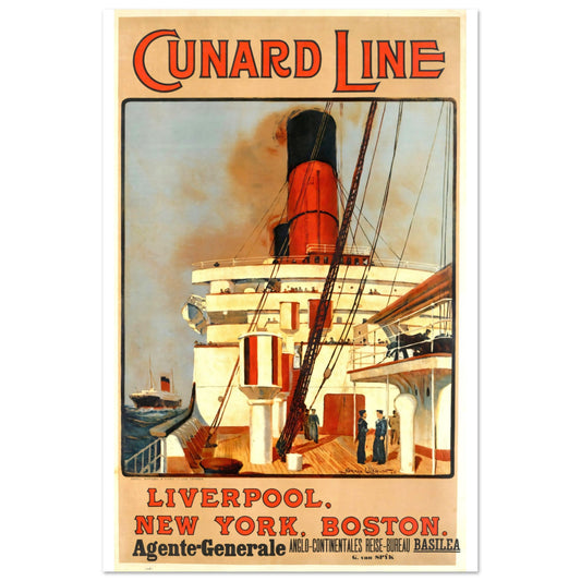 Cunard Line Vintage Premium Matte Paper Poster - Posterify