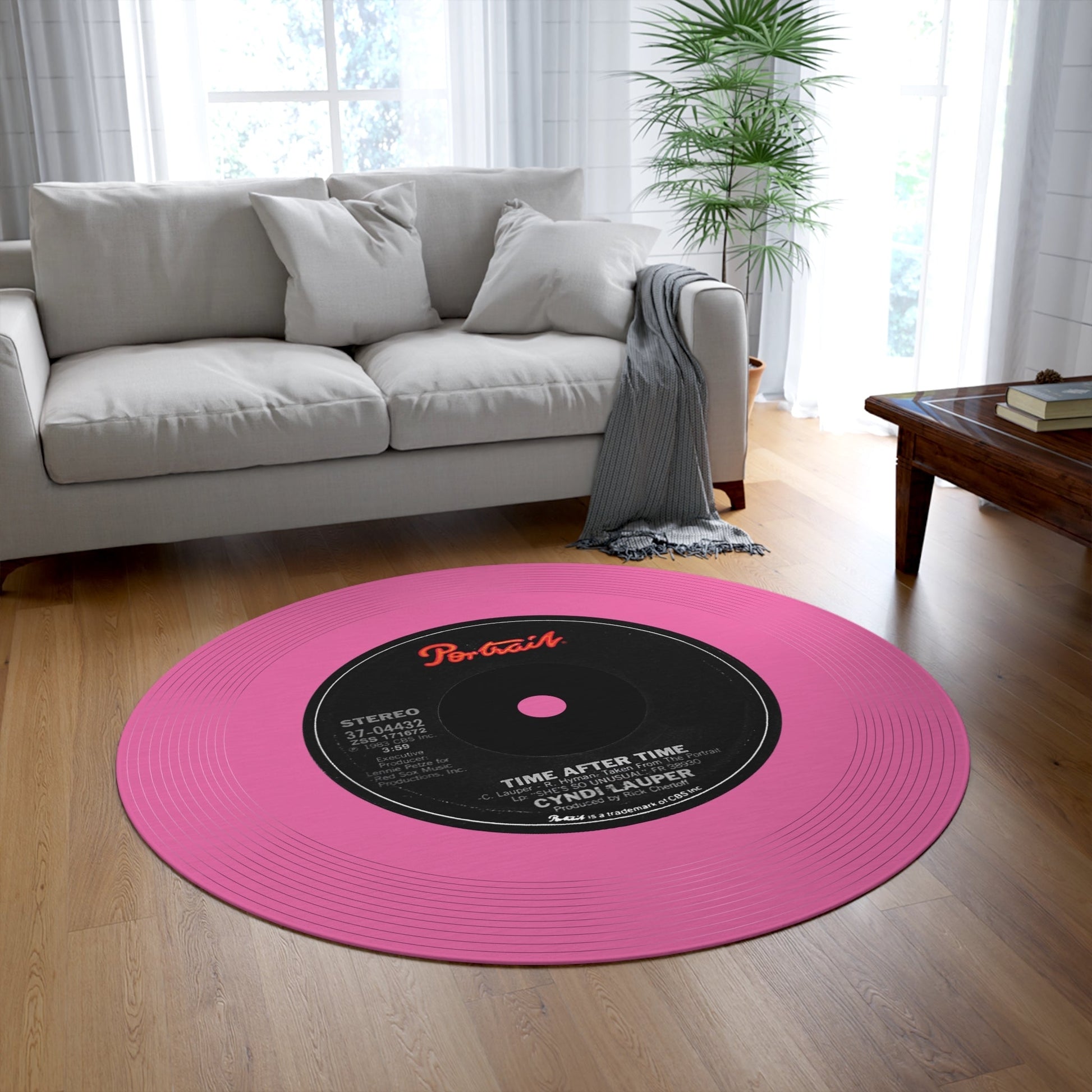 Cyndi Lauper, Time After Time, Vinyl Record, Mat (Customize a mat on request) - Posterify