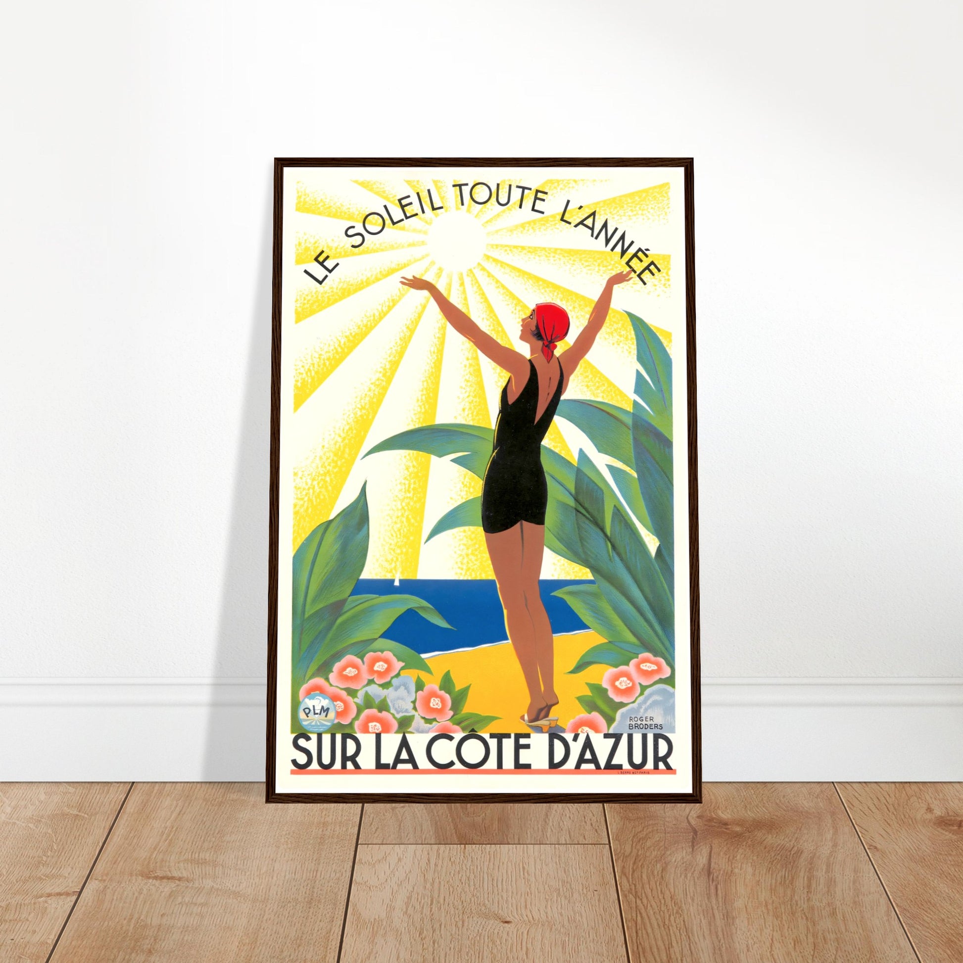 Sur La Côte d'Azur Vintage Poster Reprint on Premium Matte Paper - Posterify