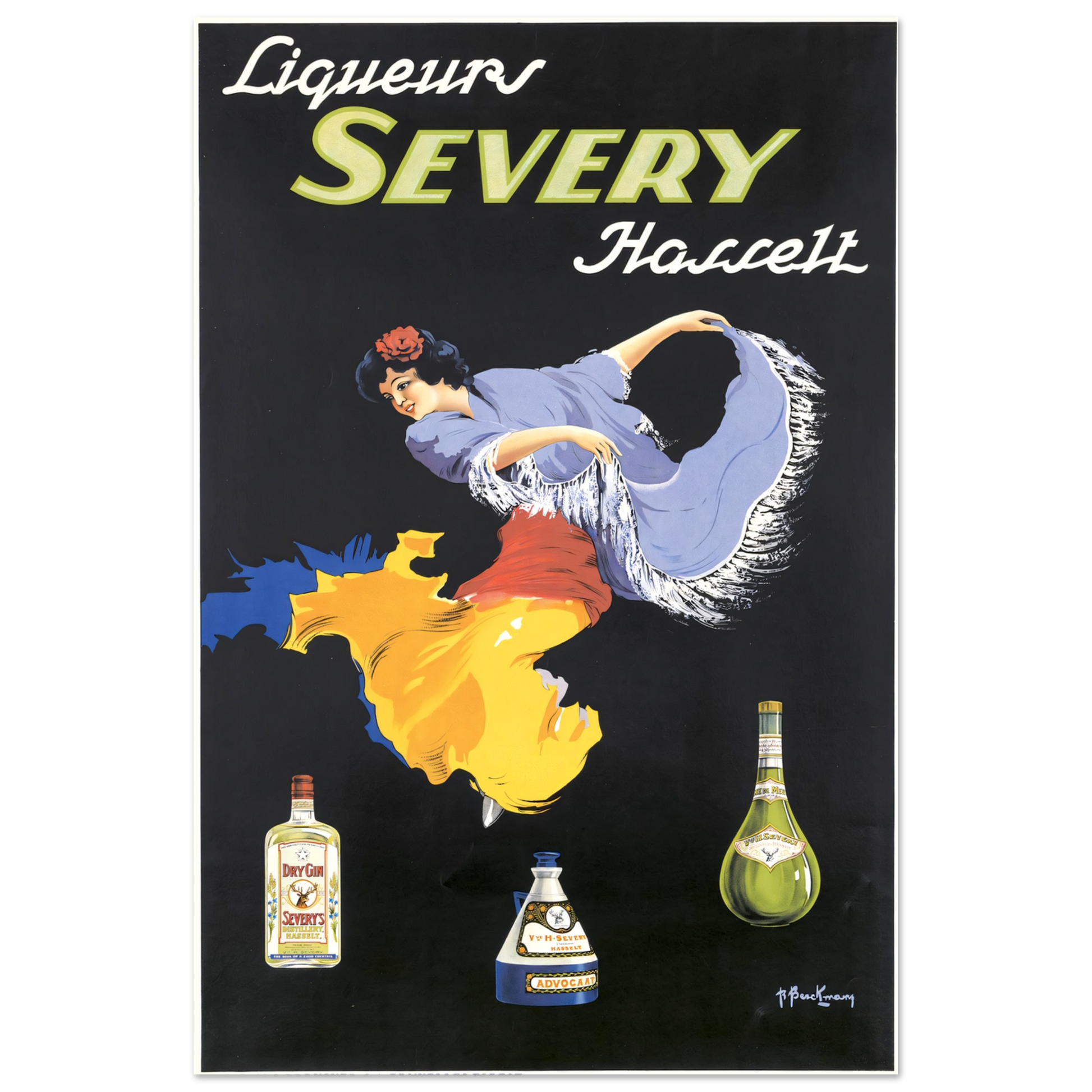 Vintage Poster Liqueirs Severy on Premium Matte Paper - Posterify