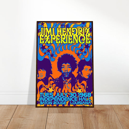 Jimi Hendrix Vintage Poster Reprint on Premium Matte Paper - Posterify