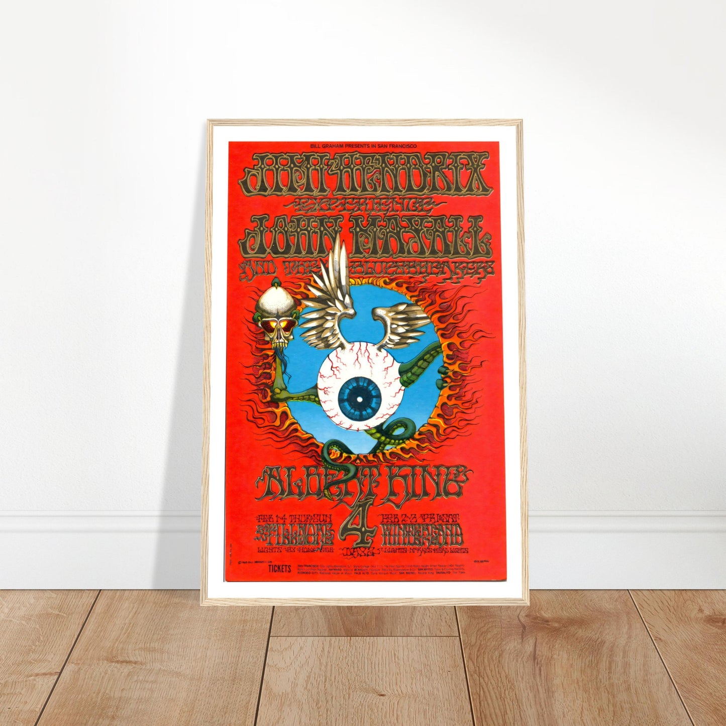 Vintage Poster Reprint, Jimi Hendrix and more, Wall Art on Premium Paper - Posterify