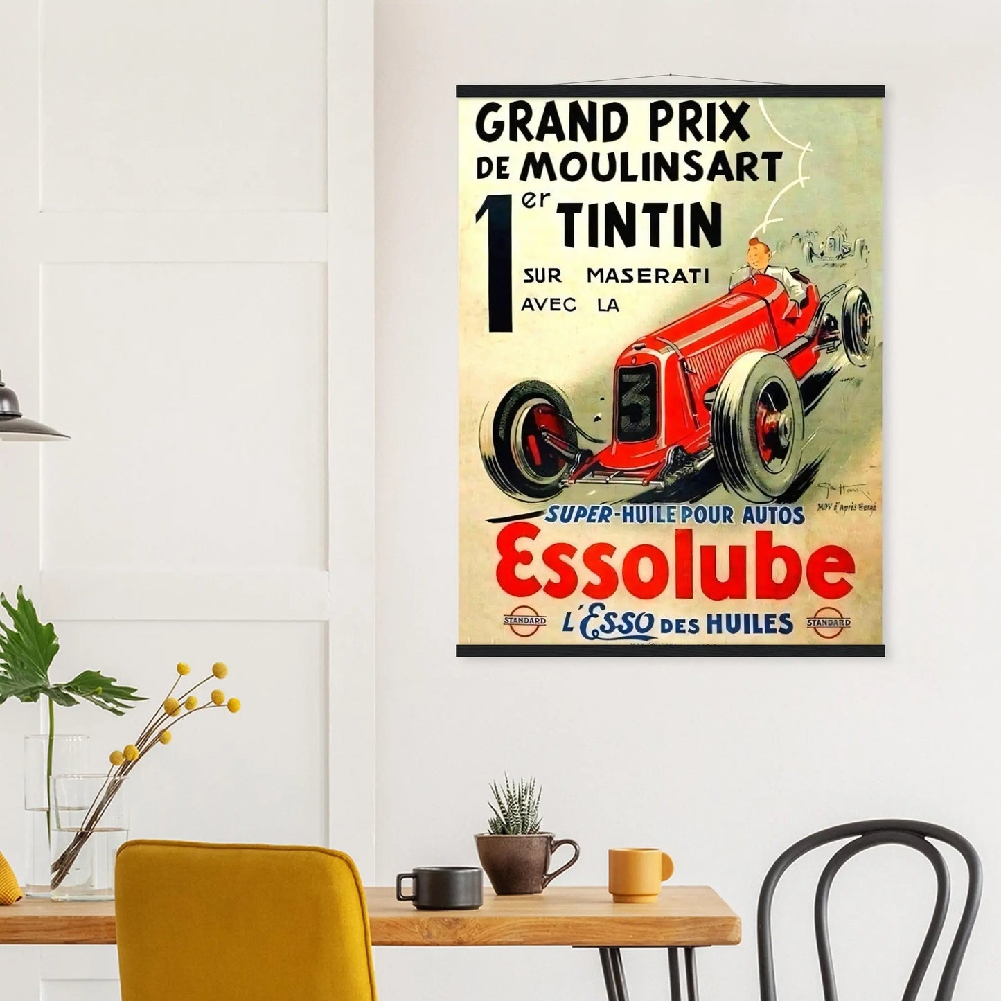 Tintin Vintage Poster Reprint on Premium matte Paper - Posterify