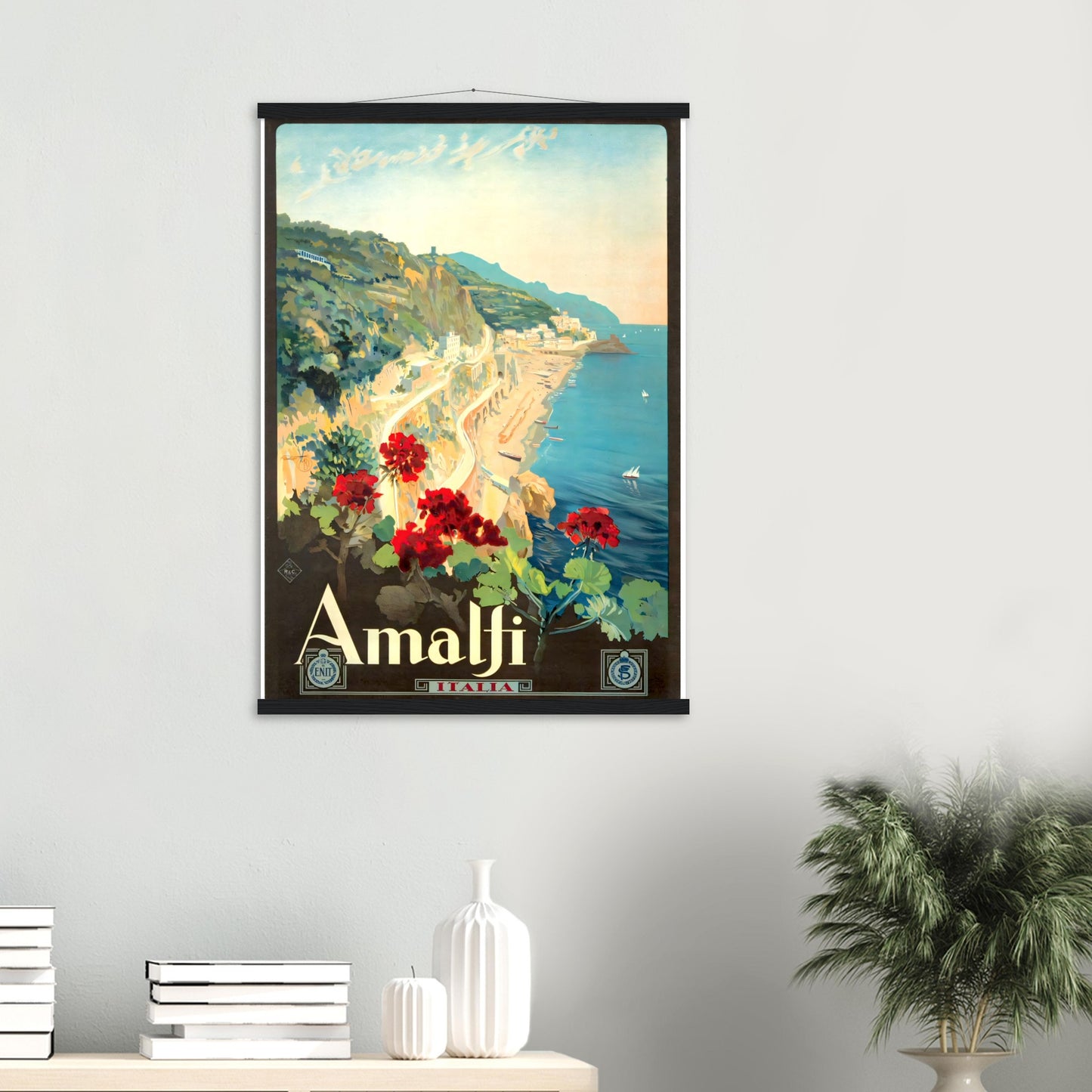 Amalfi Vintage Poster Reprint on premium Matte paper - Posterify
