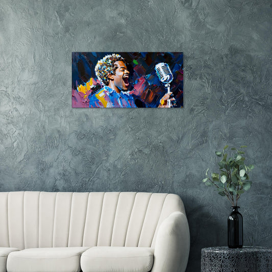 Canvas Print Singer #3 abstract art by Posterify design 50X100cm