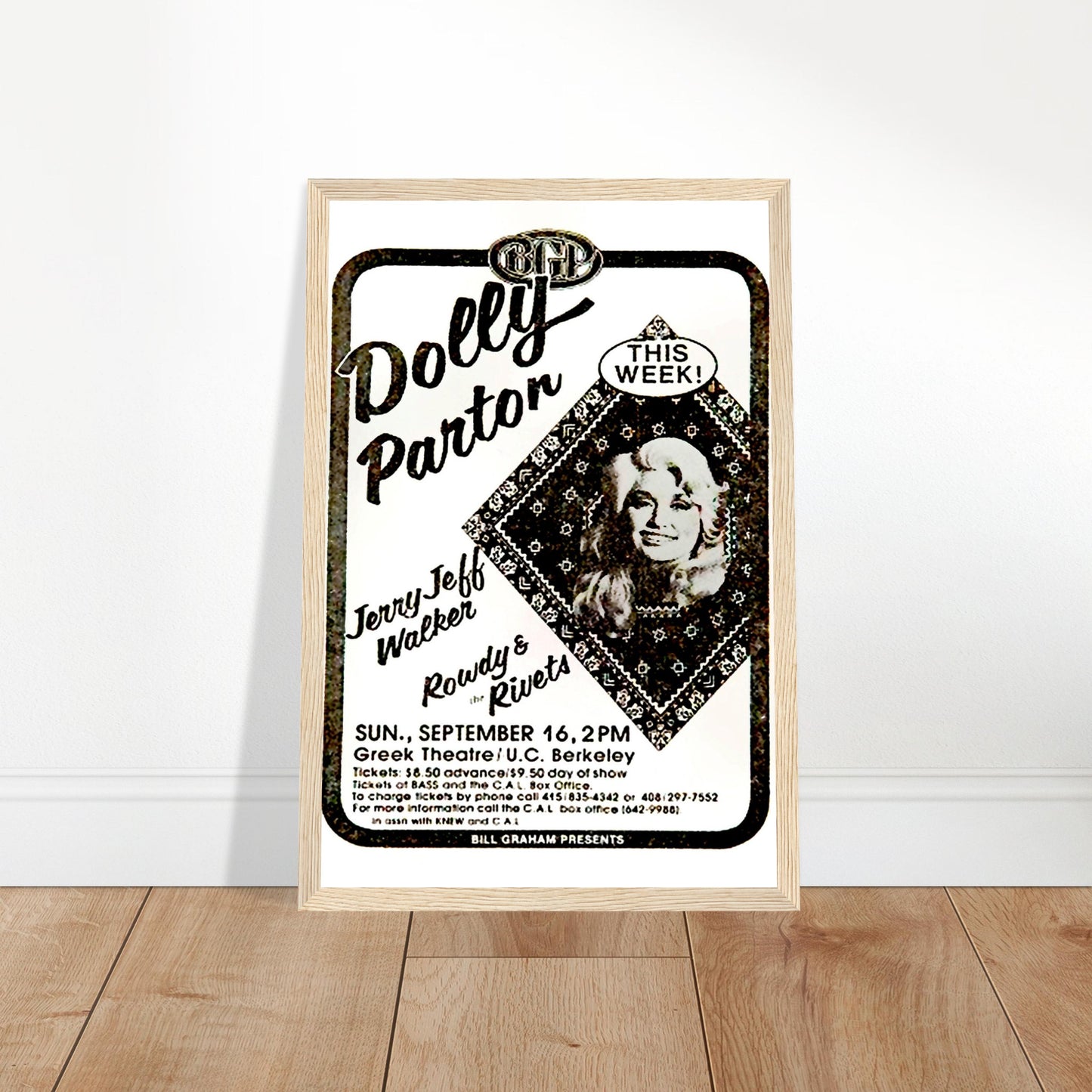 Dolly Parton Vintage Poster Reprint on Premium Matte Paper - Posterify
