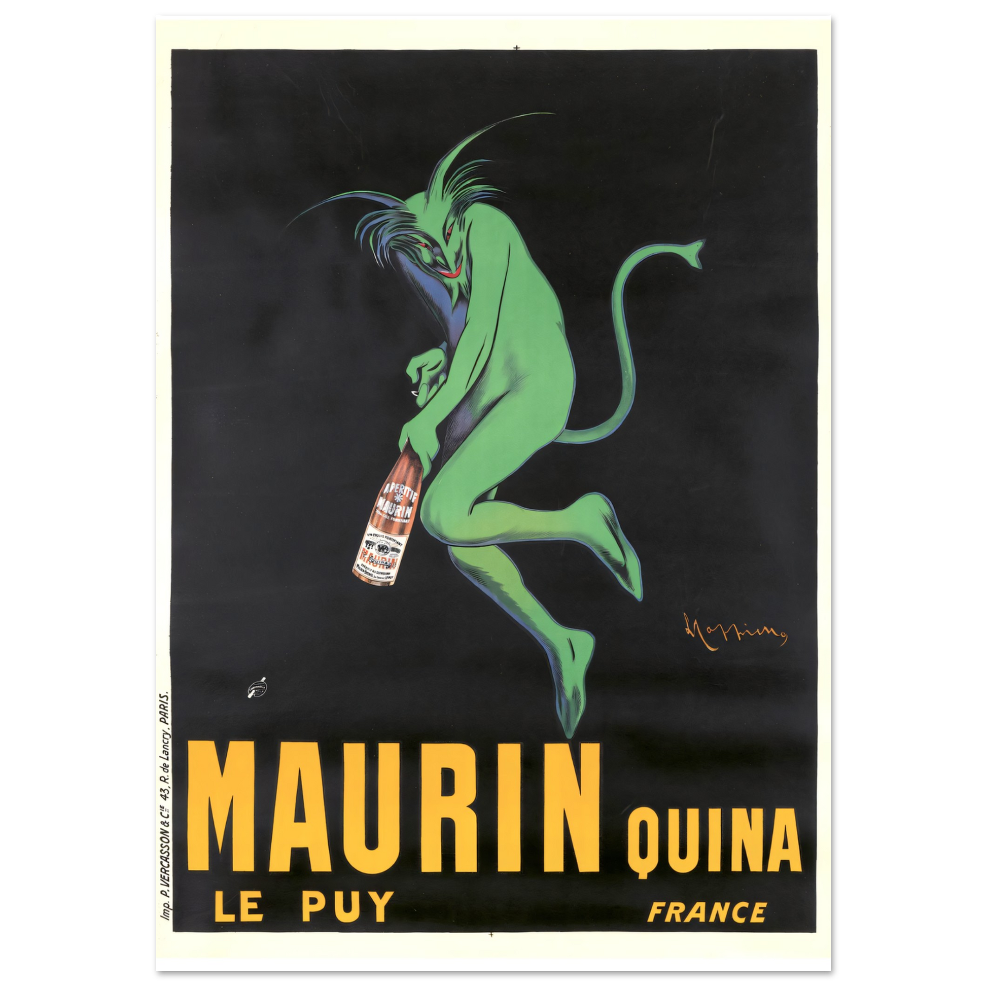 Vintage Poster Maurin Quina on Premium Matte Paper - Posterify