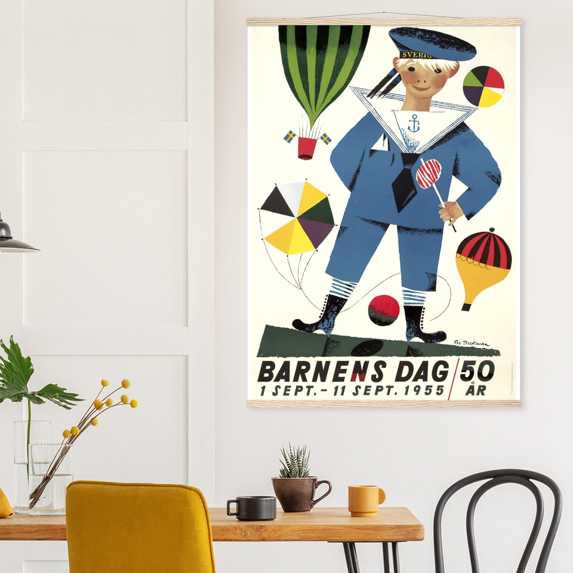 Barnens dag Vintage Poster Reprint on Premium Matte Paper - Posterify