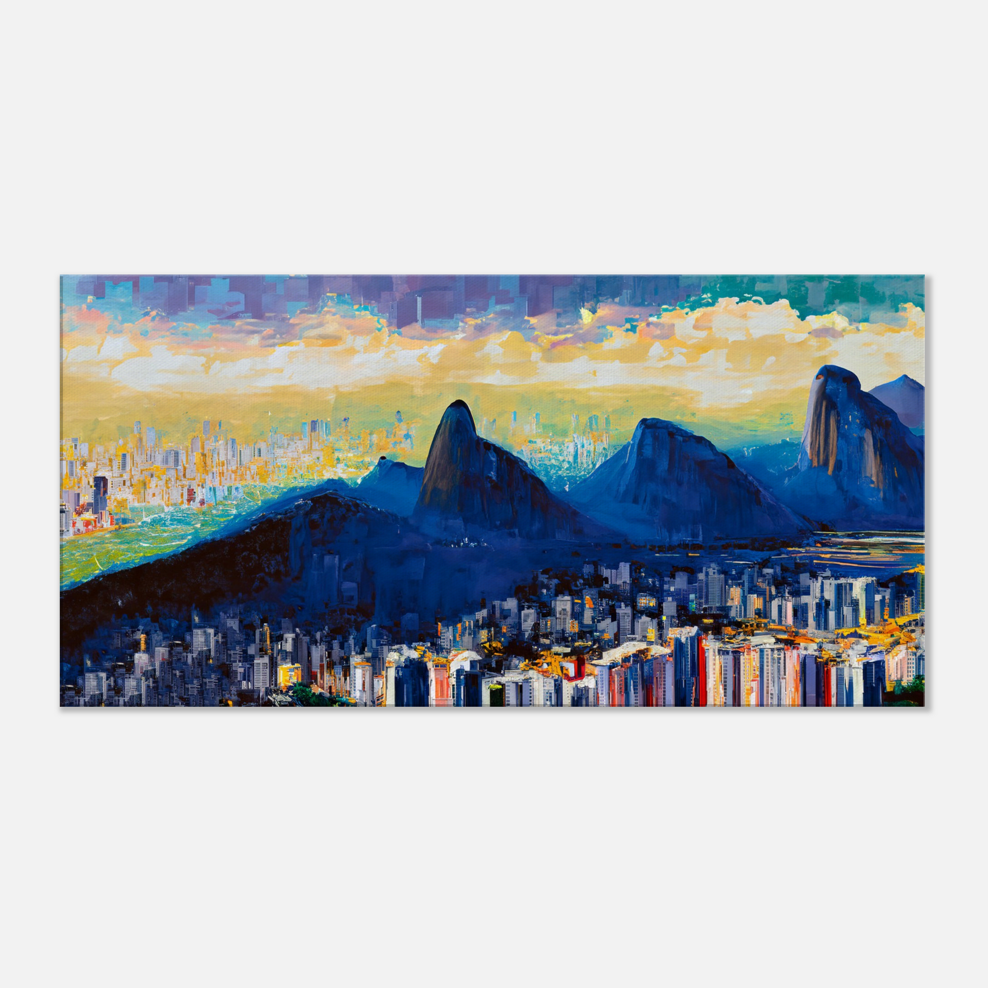 Canvas Print Abstract Rio De Janeiro by Posterify Design 50x100cm - Posterify