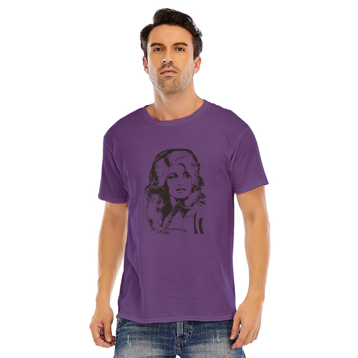 Dolly Parton Unisex O - neck Short Sleeve T - shirt | 180GSM Cotton (DTF) - Posterify