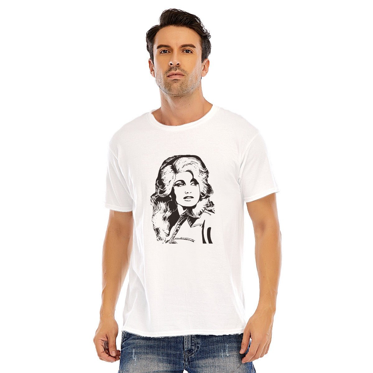 Dolly Parton Unisex O - neck Short Sleeve T - shirt | 180GSM Cotton (DTF) - Posterify