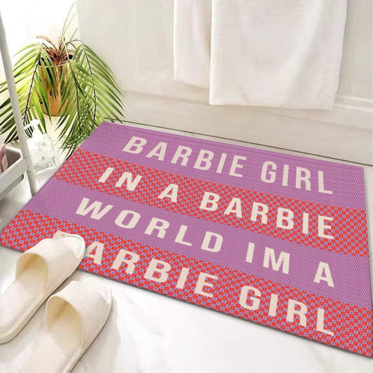 Door Mat 'Barbie Girl in a Barbie World' - Posterify