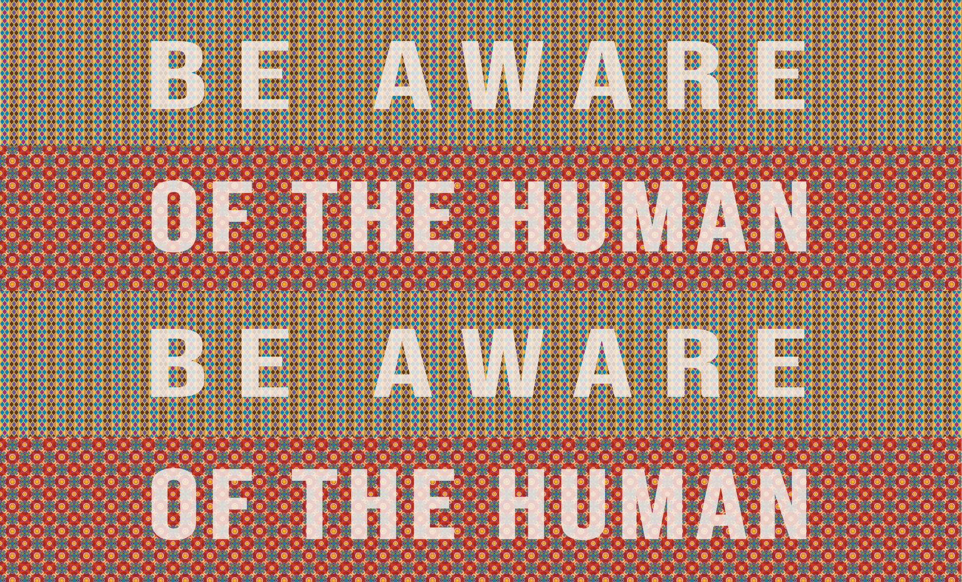 Door Mat 'Be aware of the Human' - Posterify