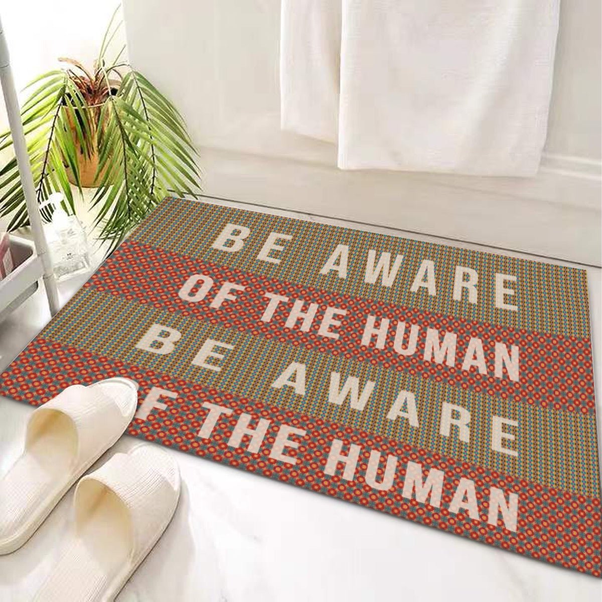 Door Mat 'Be aware of the Human' - Posterify