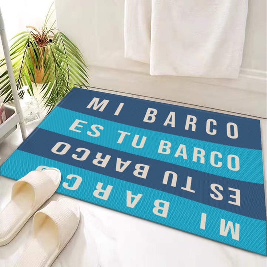 Door Mat Boat 'Mi Barco Es Tu Barco' - Posterify