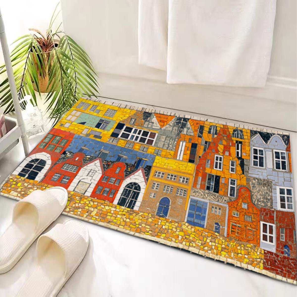 Door Mat Mosaic Nyhavn Copenhagen - Posterify