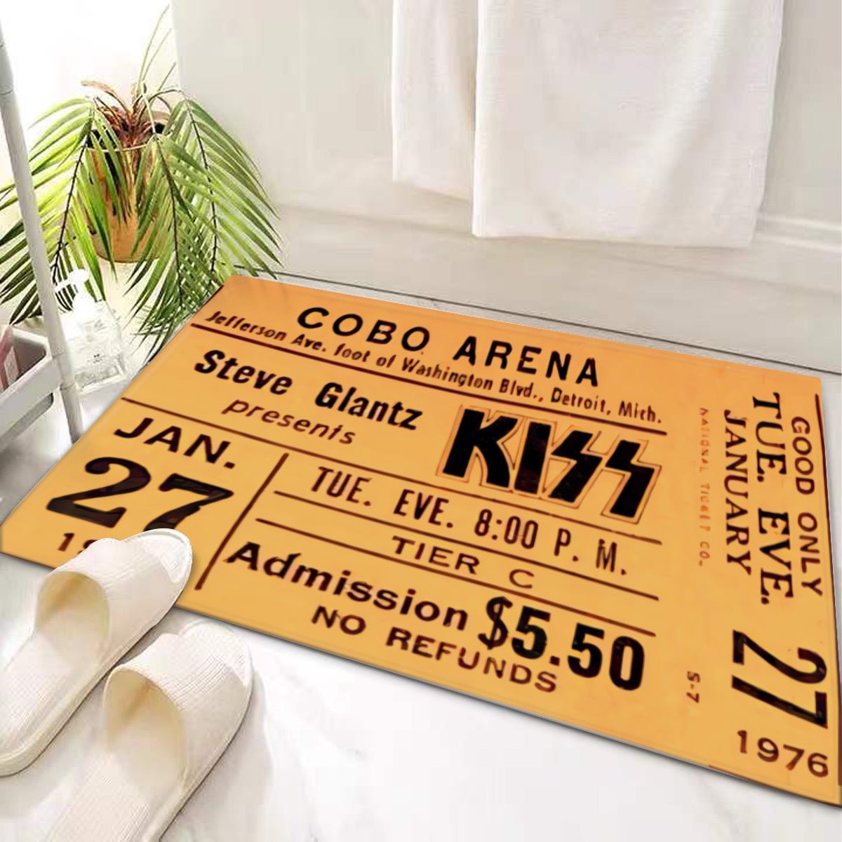 Door Mat Original Concert Ticket 'Kiss' - Posterify