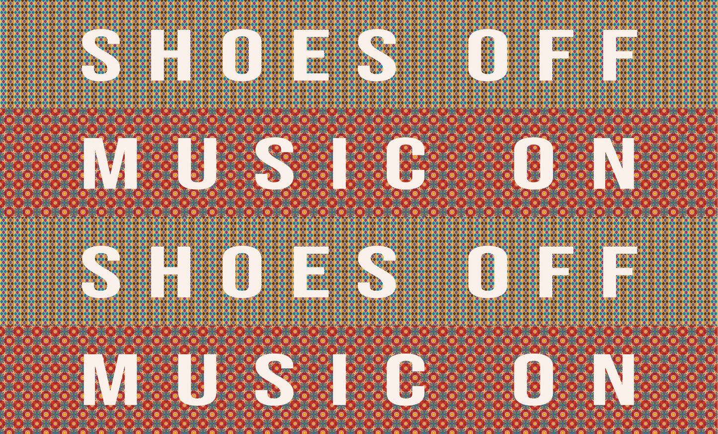 Door Mat 'Shoes off Music on' - Posterify