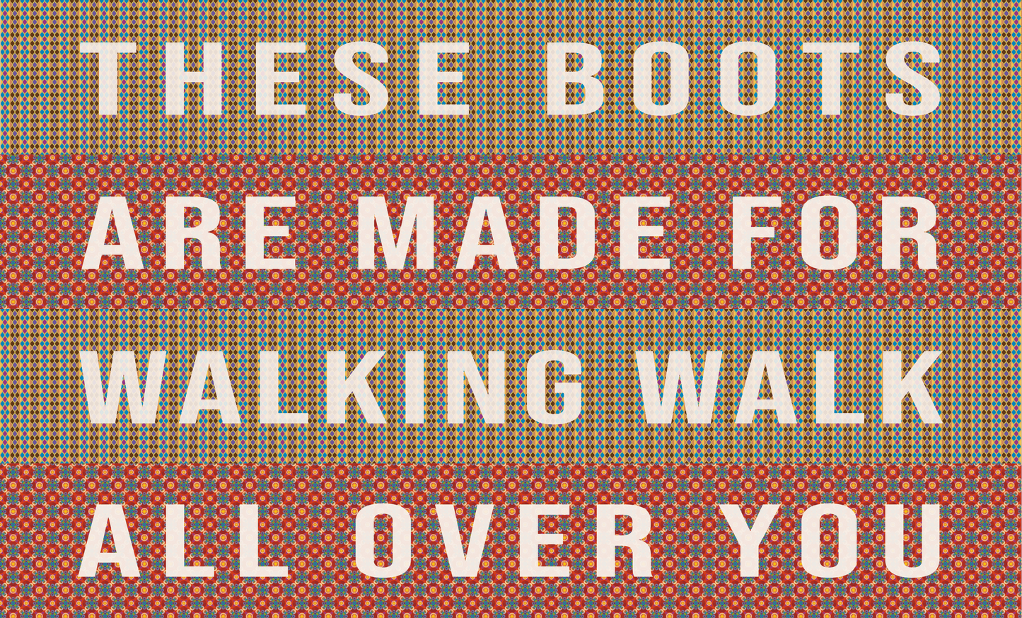 Door Mat 'These boots are made for walking' - Posterify