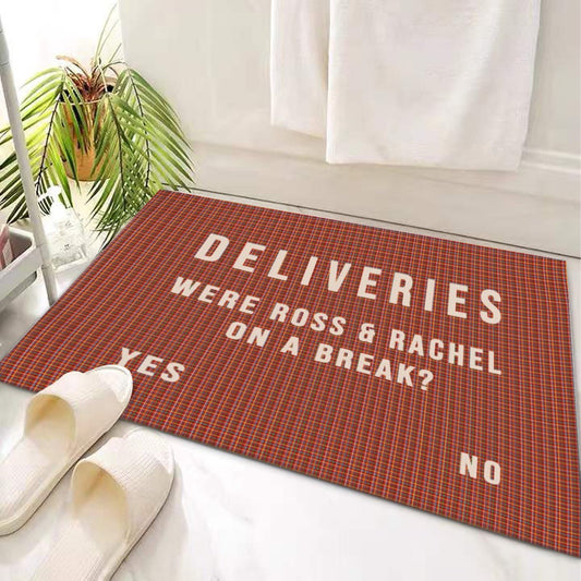 Door Mat 'Were Ross and Rachel on a Break?' - Posterify